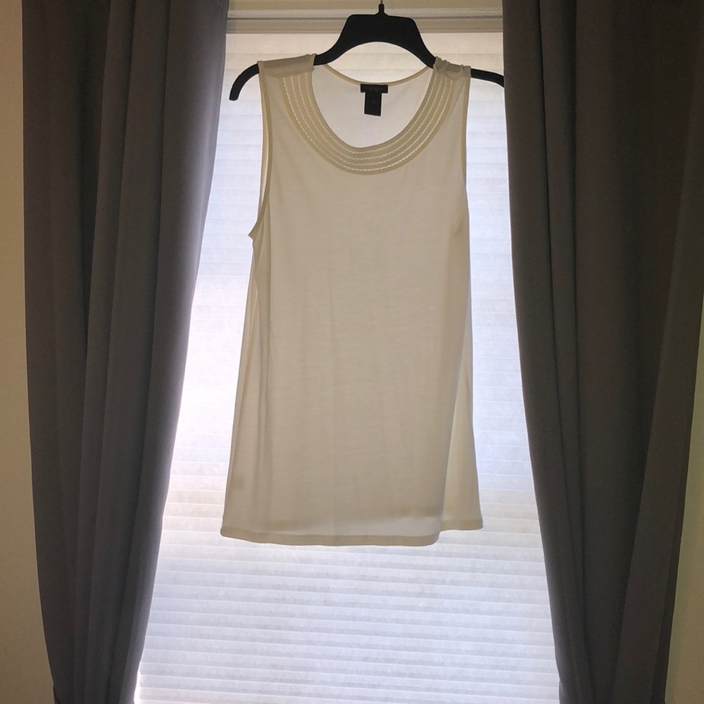 Ann Taylor White Tank Top